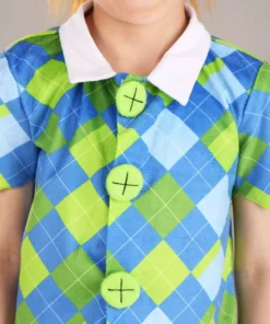 Fun Costumes Deluxe Plaid Munchkin Toddler's Costume -Wonderful Halloween Costumes Shop toddler deluxe plaid munchkin costume alt 2