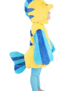 Zhenjiang Lian Yew Every Age Garment Accessories A Disney The Little Mermaid Toddler Flounder Costume -Wonderful Halloween Costumes Shop toddler flounder costume alt 8