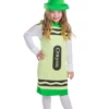 Dress Up America Toddlers Green Crayon Costume