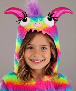 Zhenjiang Lian Yew Every Age Garment Accessories A Rainbow Monster Toddler Costume -Wonderful Halloween Costumes Shop toddler rainbow monster costume alt 2