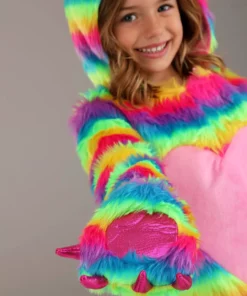 Zhenjiang Lian Yew Every Age Garment Accessories A Rainbow Monster Toddler Costume -Wonderful Halloween Costumes Shop toddler rainbow monster costume alt 4