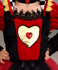 Fun Costumes Ravishing Queen Of Hearts Costume For Toddlers -Wonderful Halloween Costumes Shop toddler ravishing queen of hearts costume alt 4