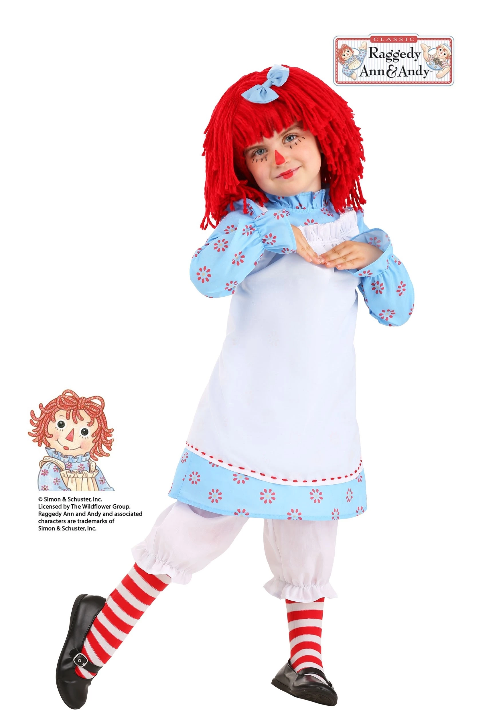 Fun Costumes Exclusive Raggedy Ann Toddler's Costume 3 Fun Costumes Exclusive Raggedy Ann Toddler's Costume