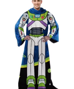 Northwest Company Toy Story Buzz Lightyear Comfy Throw For Adult -Wonderful Halloween Costumes Shop toy story buzz lightyear adult comfy throw alt 3