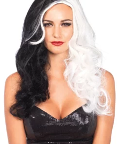 LEG AVENUE Two-Tone Long Wavy Villainess Wig
