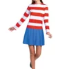 Disguise Where's Waldo Classic Wenda Costume For Adults -Wonderful Halloween Costumes Shop wheres waldo adult classic wenda costume