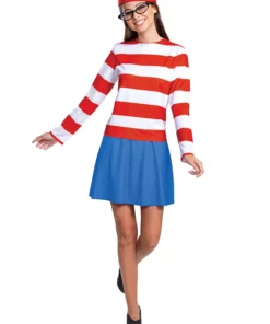 Disguise Where's Waldo Classic Wenda Costume For Adults