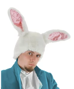 Elope Disney White Rabbit Ears Costume Hat