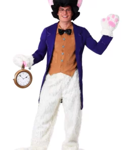 Fun Costumes White Rabbit Plus Size Men's Costume