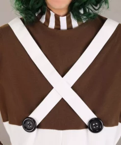 Jerry Leigh Willy Wonka Oompa Loompa Costume For Adults -Wonderful Halloween Costumes Shop willy wonka adult oompa loompa costume alt 2