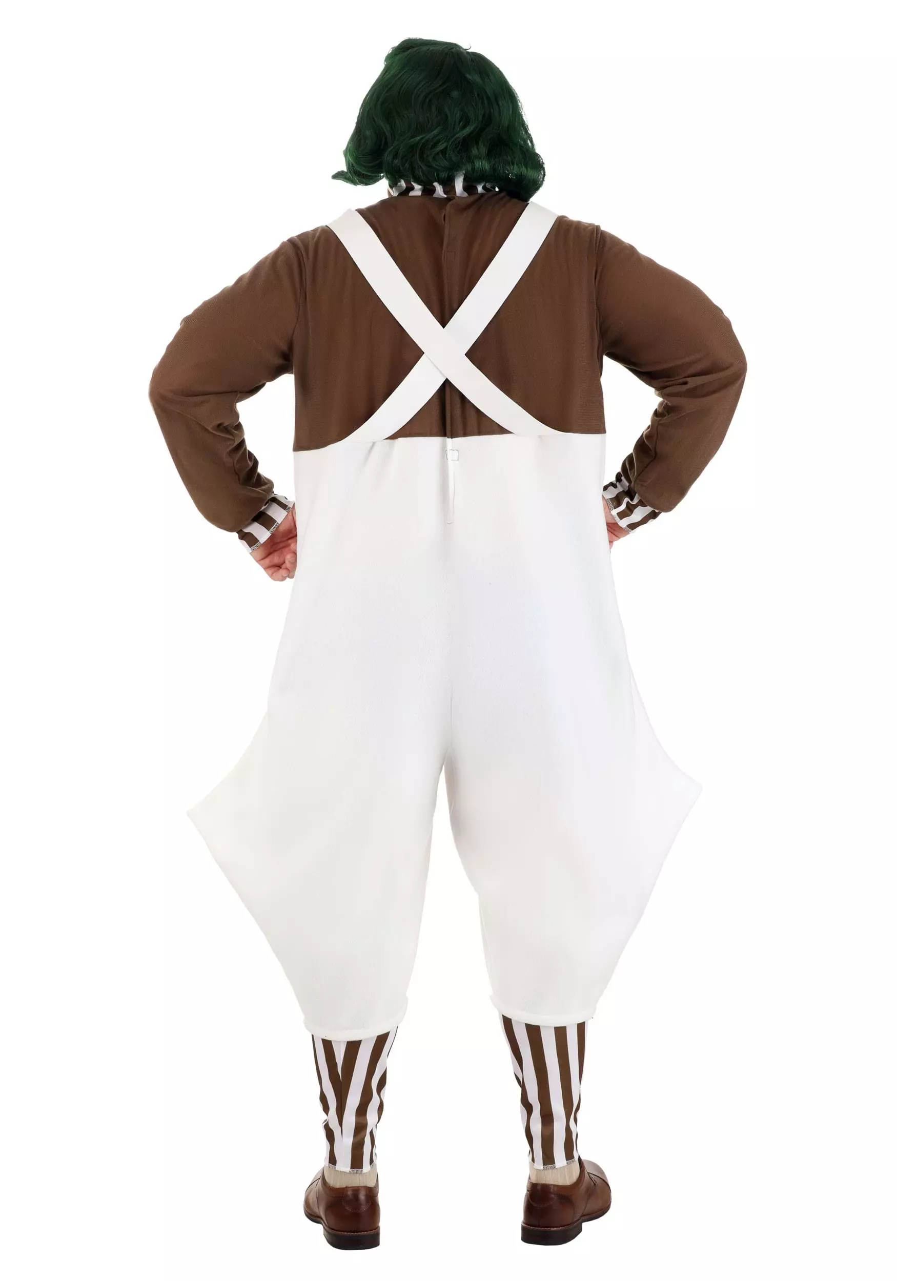 Jerry Leigh Adult Willy Wonka Plus Size Oompa Loompa Costume 4 Jerry Leigh Adult Willy Wonka Plus Size Oompa Loompa Costume - Image 2