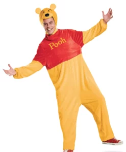 Disguise Limited Adult's Winnie The Pooh Deluxe Plus Costume -Wonderful Halloween Costumes Shop winnie the pooh deluxe adult plus costume alt 9