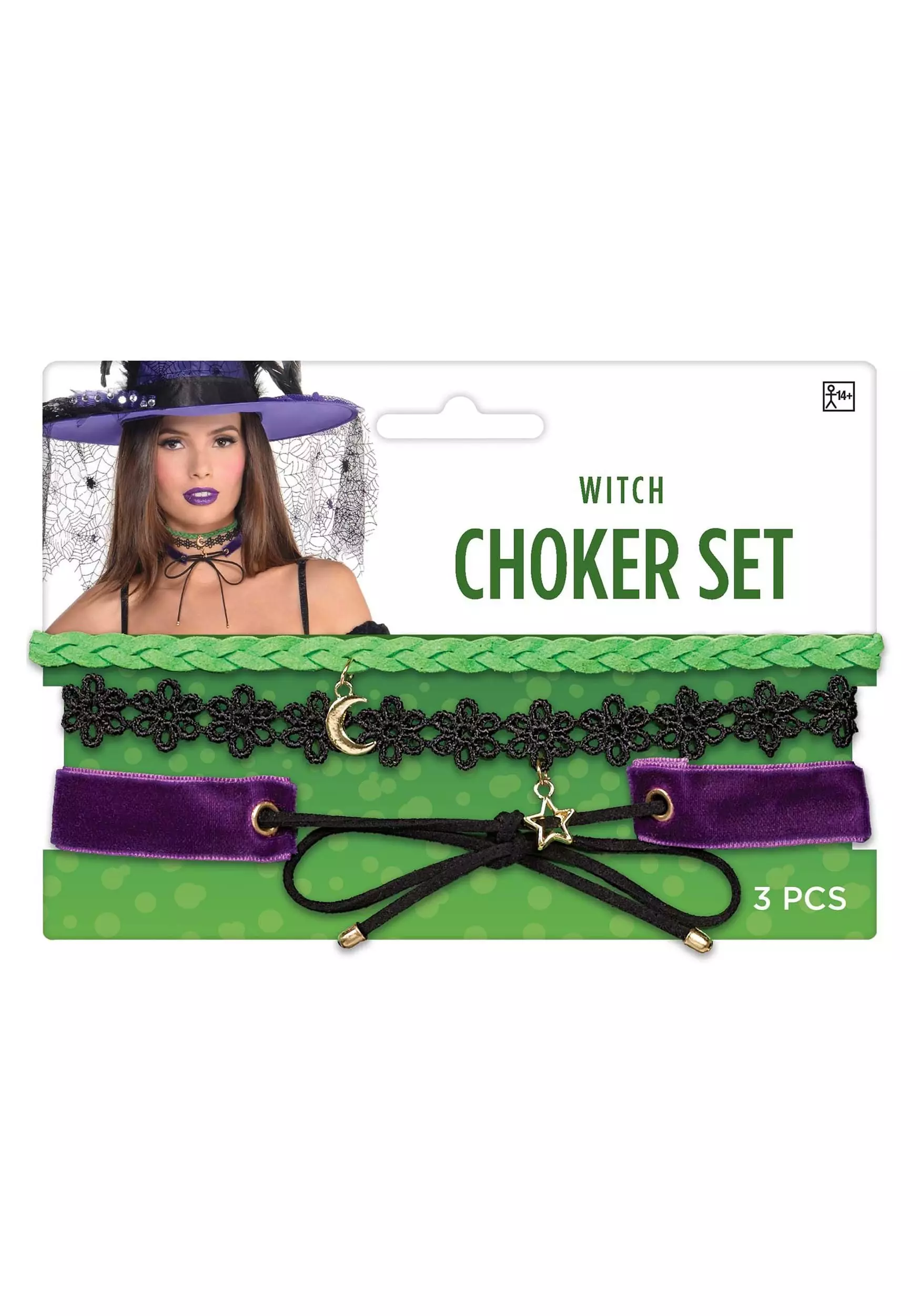 AMSCAN Witch Choker 3 Pack 3 AMSCAN Witch Choker 3 Pack