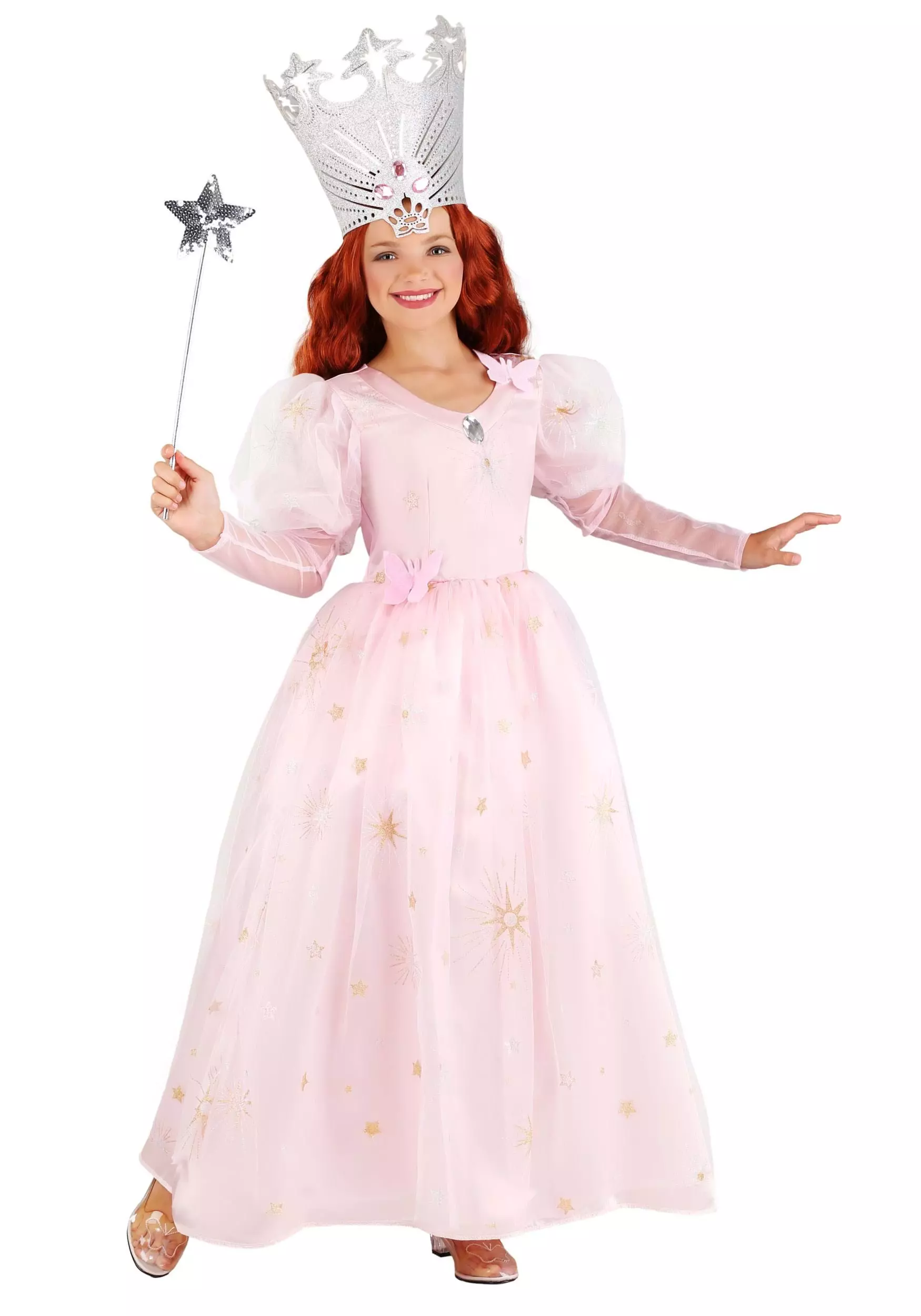 Jerry Leigh Girls Wizard Of Oz Glinda Costume 3 Jerry Leigh Girls Wizard Of Oz Glinda Costume