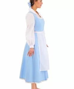 Fun Costumes Belle Blue Dress Costume For Women From Disney's Beauty And The Beast -Wonderful Halloween Costumes Shop womens beauty and the beast belle blue dress alt 10