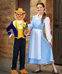 Fun Costumes Belle Blue Dress Costume For Women From Disney's Beauty And The Beast -Wonderful Halloween Costumes Shop womens beauty and the beast belle blue dress alt 2