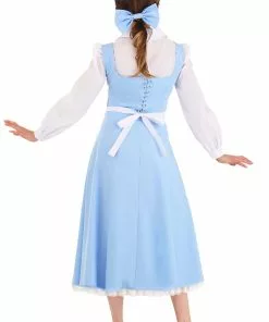 Fun Costumes Belle Blue Dress Costume For Women From Disney's Beauty And The Beast -Wonderful Halloween Costumes Shop womens beauty and the beast belle blue dress alt 7