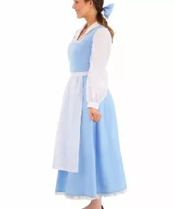 Fun Costumes Belle Blue Dress Costume For Women From Disney's Beauty And The Beast -Wonderful Halloween Costumes Shop womens beauty and the beast belle blue dress alt 8