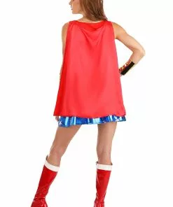 Jerry Leigh Caped Wonder Woman Costume For Adults -Wonderful Halloween Costumes Shop womens caped wonder woman costume alt 1