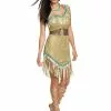 Disguise Deluxe Pocahontas Costume For Women -Wonderful Halloween Costumes Shop womens deluxe pocahontas costume
