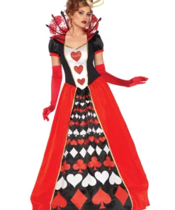LEG AVENUE Women's Deluxe Queen Of Hearts Costume