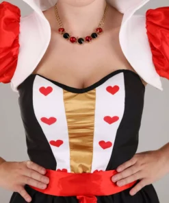 Fun Costumes Flirty Queen Of Hearts Women's Costume -Wonderful Halloween Costumes Shop womens flirty queen of hearts alt 9