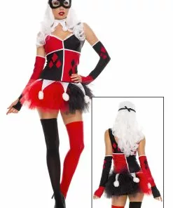 MUSIC LEGS Women's Harley Jester Costume