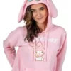 Bioworld Merchandising / Independent Sales My Melody Women's Cosplay Hoodie -Wonderful Halloween Costumes Shop womens my melody cosplay hoodie