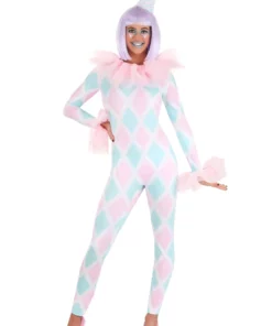 Armada Pastel Women's Diamond Clown Costume