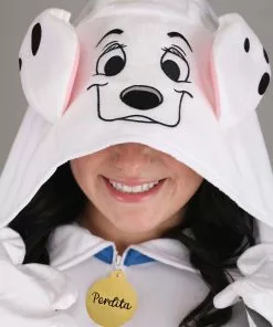 Fun Costumes Perdita Costume For Plus Size Women From Disney's 101 Dalmatians -Wonderful Halloween Costumes Shop womens plus 101 dalmatians perdita costume onesie alt 1