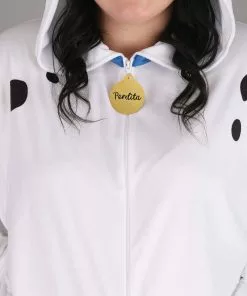 Fun Costumes Perdita Costume For Plus Size Women From Disney's 101 Dalmatians -Wonderful Halloween Costumes Shop womens plus 101 dalmatians perdita costume onesie alt 2