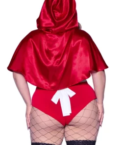 LEG AVENUE Plus Size Naughty Miss Red Costume For Women -Wonderful Halloween Costumes Shop womens plus naughty miss red costume alt 2