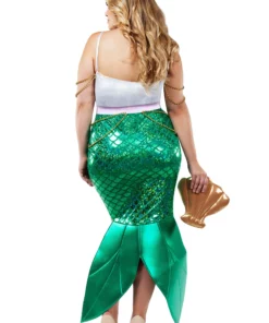Starline, LLC. Plus Size Women's Alluring Sea Siren Mermaid Costume -Wonderful Halloween Costumes Shop womens plus size alluring sea siren mermaid costume alt1