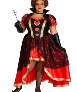 Fun Costumes Plus Size Women's Dark Queen Of Hearts Costume