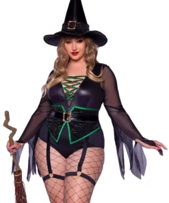 LEG AVENUE Sexy Plus Size Envious Witch Costume For Women