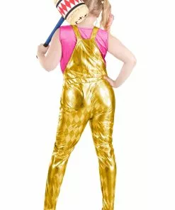 Jerry Leigh Plus Size Harley Quinn Gold Overalls Costume For Women 5 Jerry Leigh Plus Size Harley Quinn Gold Overalls Costume For Women -Wonderful Halloween Costumes Shop womens plus size harley quinn gold overalls costume alt 1