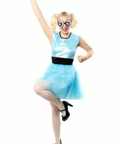 Rubies Costume Co. Inc Powerpuff Girls Bubbles Costume For Women -Wonderful Halloween Costumes Shop womens powerpuff girls bubbles costume alt 4