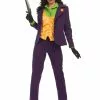 Charades Deluxe Women's Joker Costume -Wonderful Halloween Costumes Shop womens premium joker costume