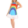 Armada Rainbow Dress Costume For Women -Wonderful Halloween Costumes Shop womens rainbow dress costume