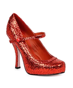 Ellie Women's Red Glitter Heels