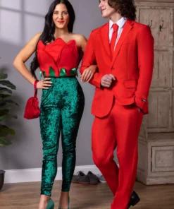 Fun Costumes Red Rose Costume For Women -Wonderful Halloween Costumes Shop womens red rose costume alt 2