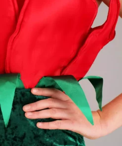 Fun Costumes Red Rose Costume For Women -Wonderful Halloween Costumes Shop womens red rose costume alt 4