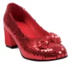 Ellie Red Sequined Women's Shoes -Wonderful Halloween Costumes Shop womens red sequined shoes