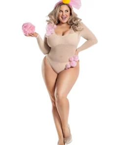 Party King Sexy Plus Size Bubble Bath Babe Costume For Women