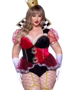 LEG AVENUE Sexy Plus Size Royal Queen Of Hearts Costume For Women