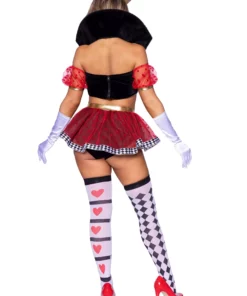 LEG AVENUE Sexy Royal Queen Of Hearts Costume For Women 6 LEG AVENUE Sexy Royal Queen Of Hearts Costume For Women -Wonderful Halloween Costumes Shop womens sexy royal queen of hearts costume alt 1
