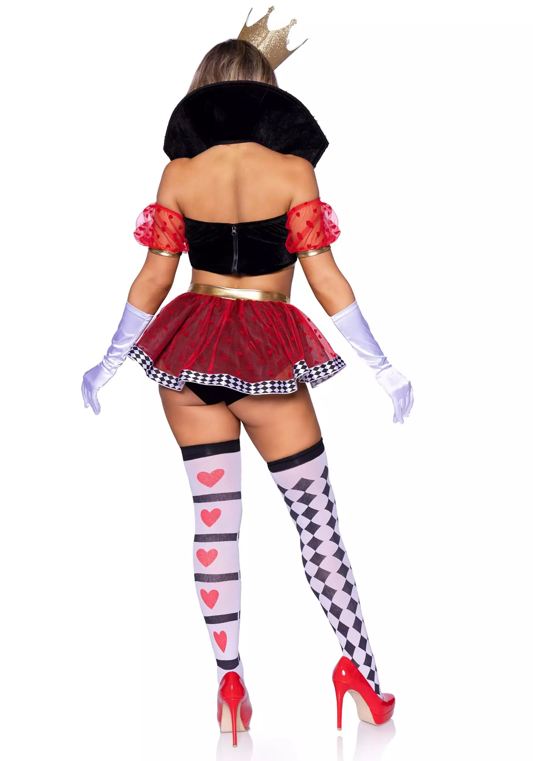 LEG AVENUE Sexy Royal Queen Of Hearts Costume For Women 4 LEG AVENUE Sexy Royal Queen Of Hearts Costume For Women - Image 2
