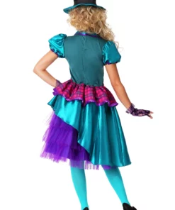LF Products Pte. Ltd. Teal Hatter Costume For Women -Wonderful Halloween Costumes Shop womens teal hatter costume update 1 alt 2