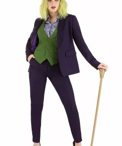 Haizhilan Garment CO., LTD DC Women's The Joker Vest -Wonderful Halloween Costumes Shop womens the joker vest alt 2