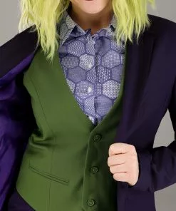 Haizhilan Garment CO., LTD DC Women's The Joker Vest -Wonderful Halloween Costumes Shop womens the joker vest alt 3